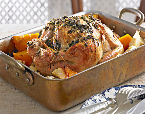 Roast herb chicken and vegetables recipe Recipe | Better Homes and Gardens