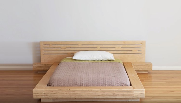 Reddit user makes bed frame using 7 sheets of plywood | Better Homes ...