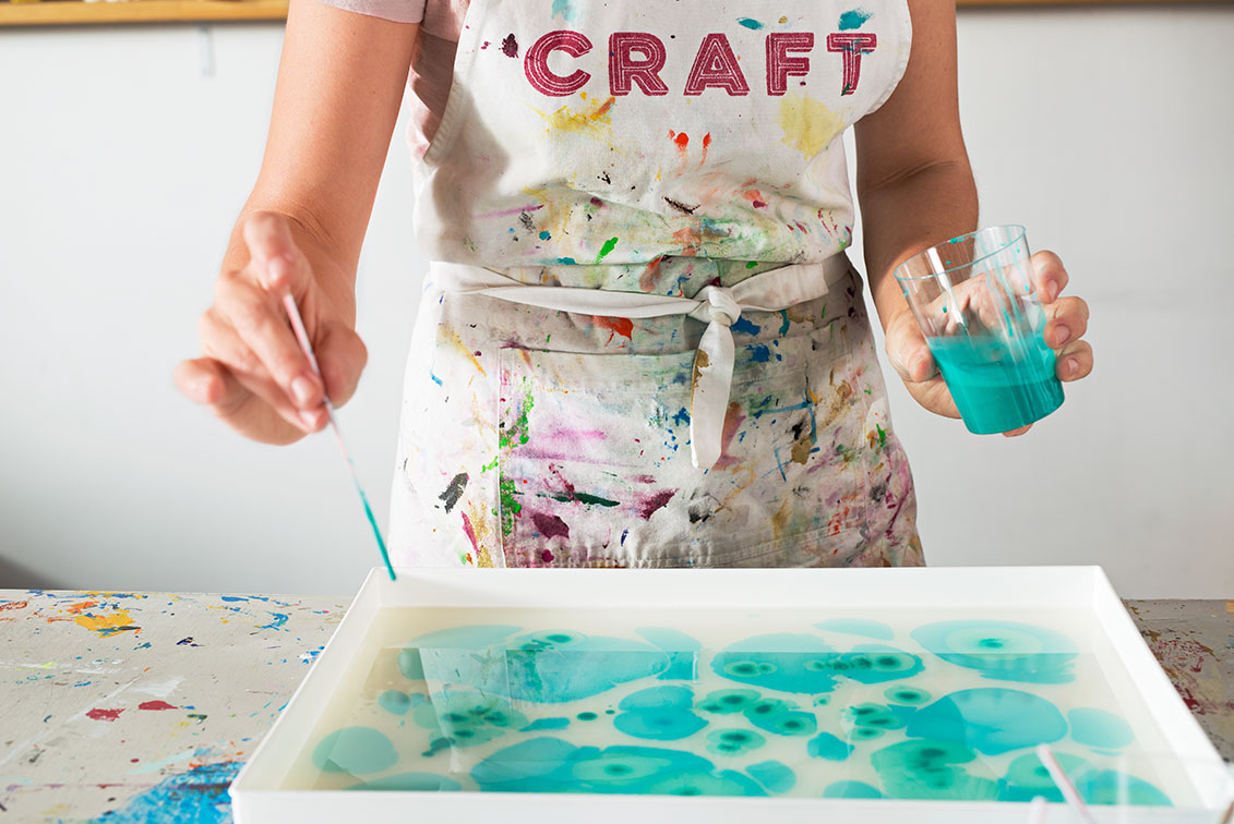 Craft Ideas: Easy step-by-step to marbling | Better Homes and Gardens