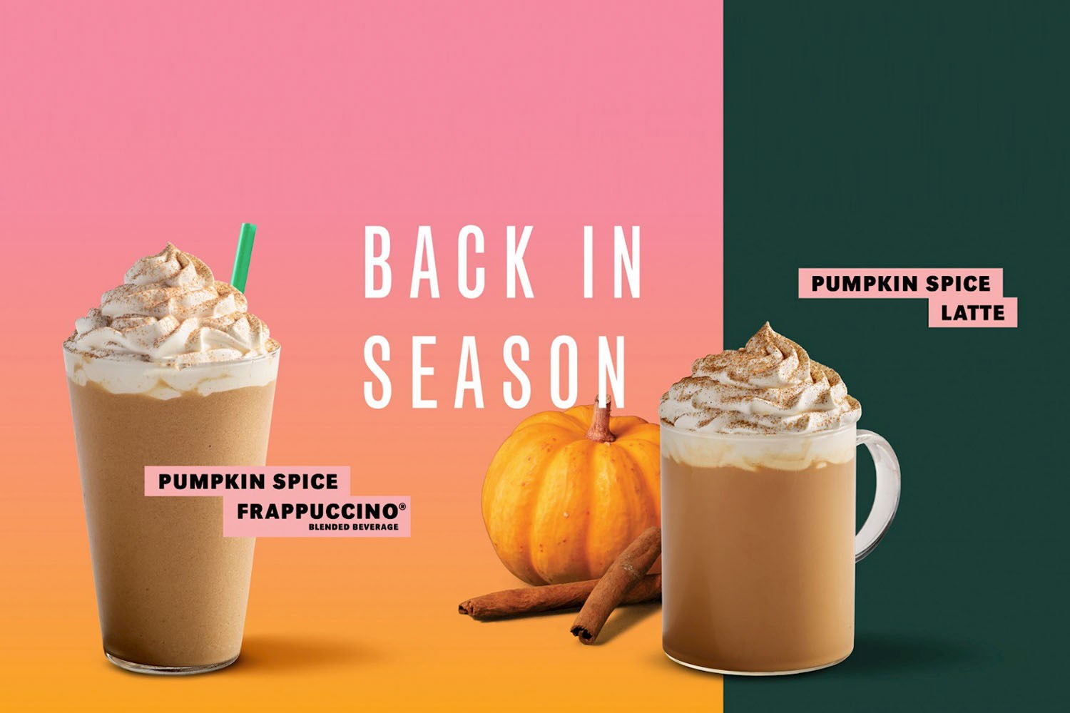 Starbucks are bringing back the pumpkin spice latte and frappucino
