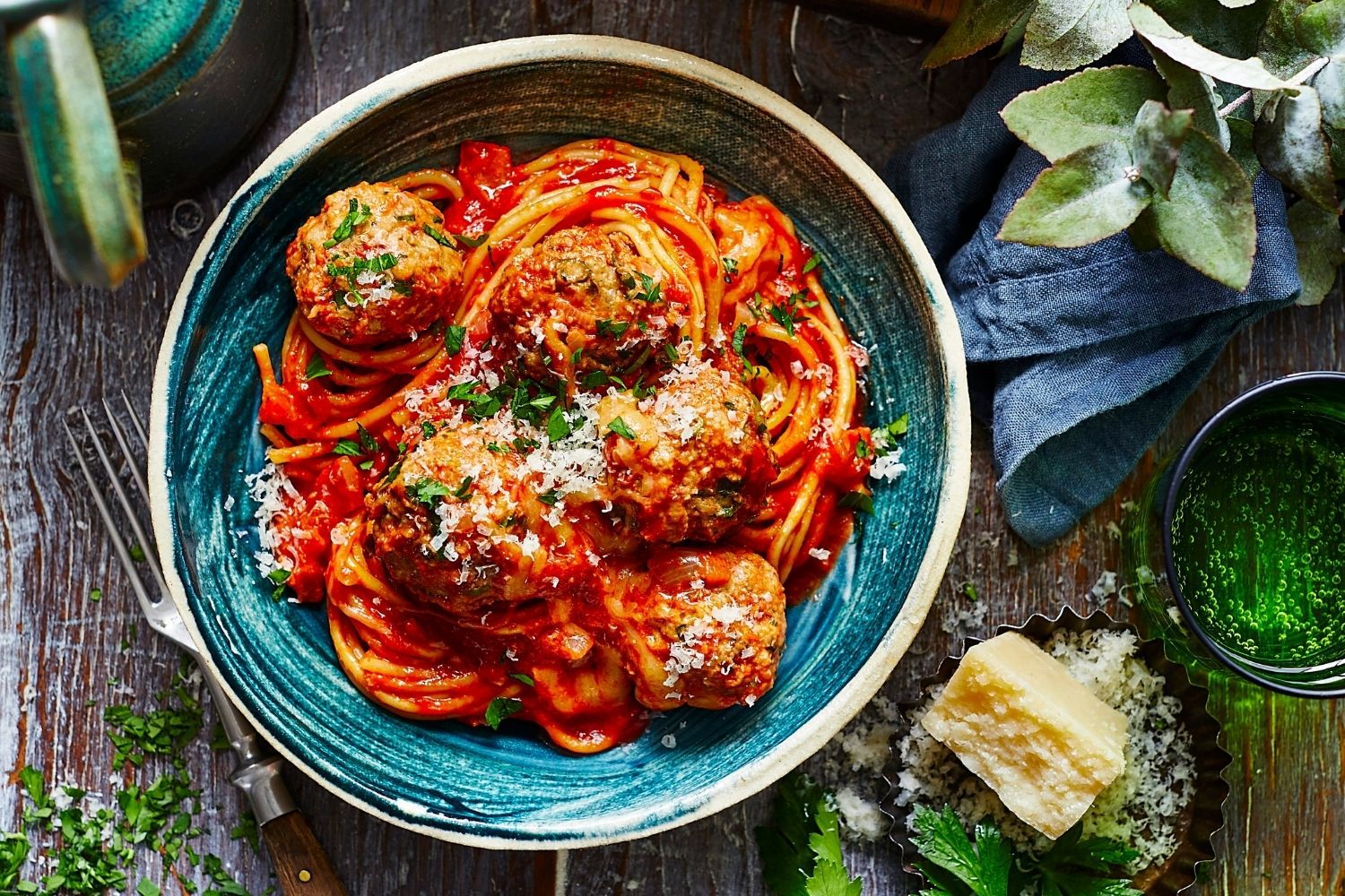 Spaghetti and meatballs tray bake Recipe | Better Homes and Gardens