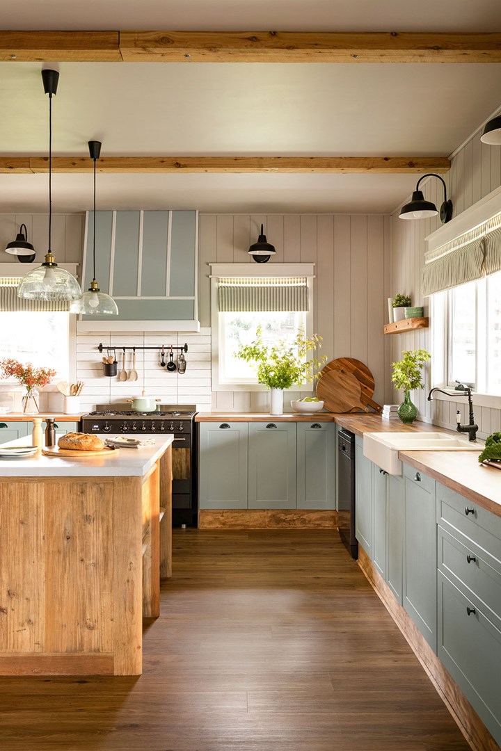 Kaboodle kitchen with Kaleo cabinets