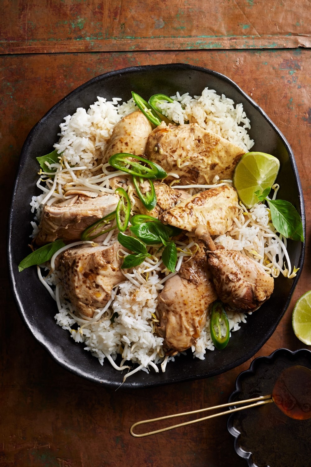Soy Poached Chicken With Lemongrass Rice Recipe | Better Homes and Gardens