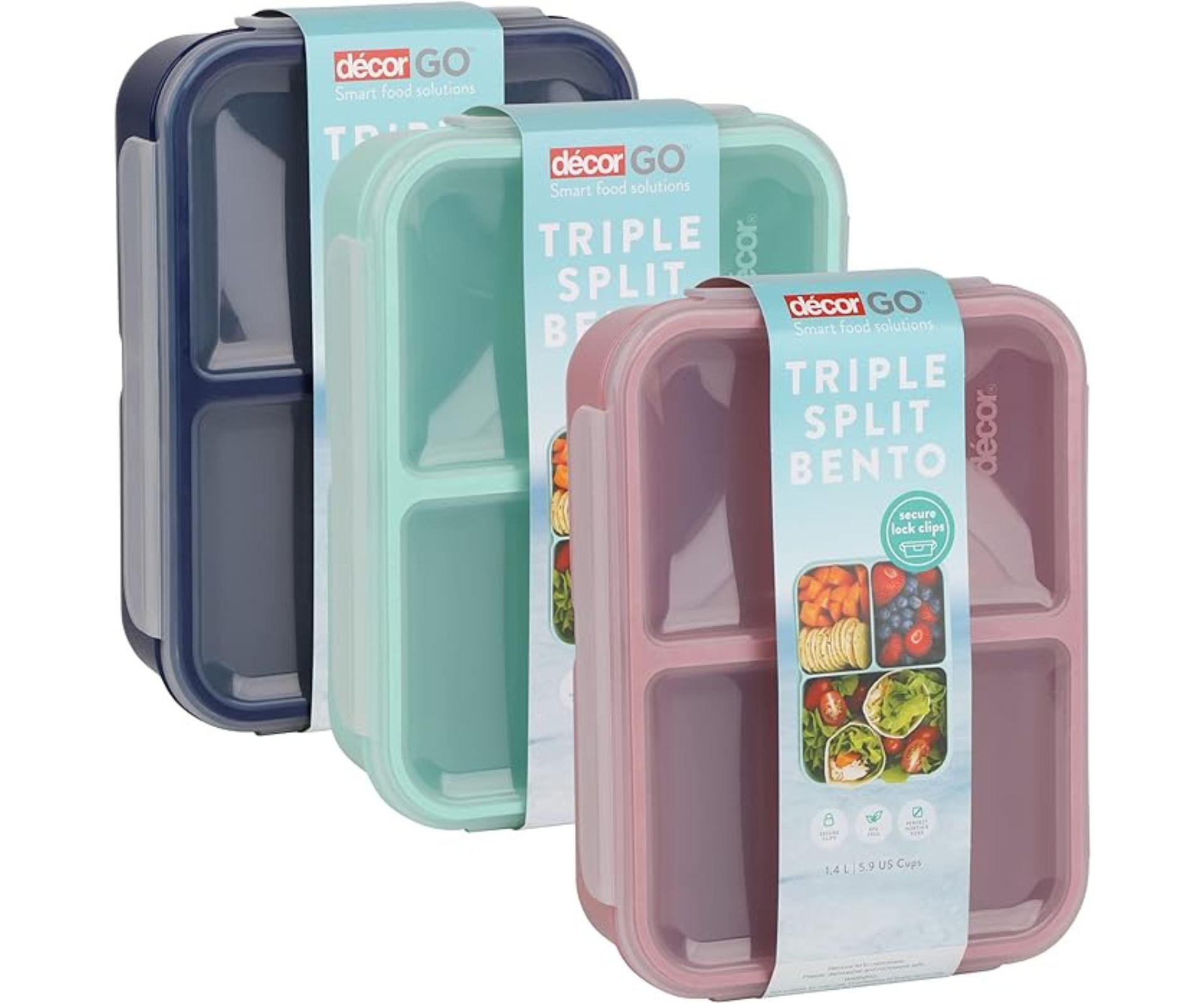 lunch containers with seperator