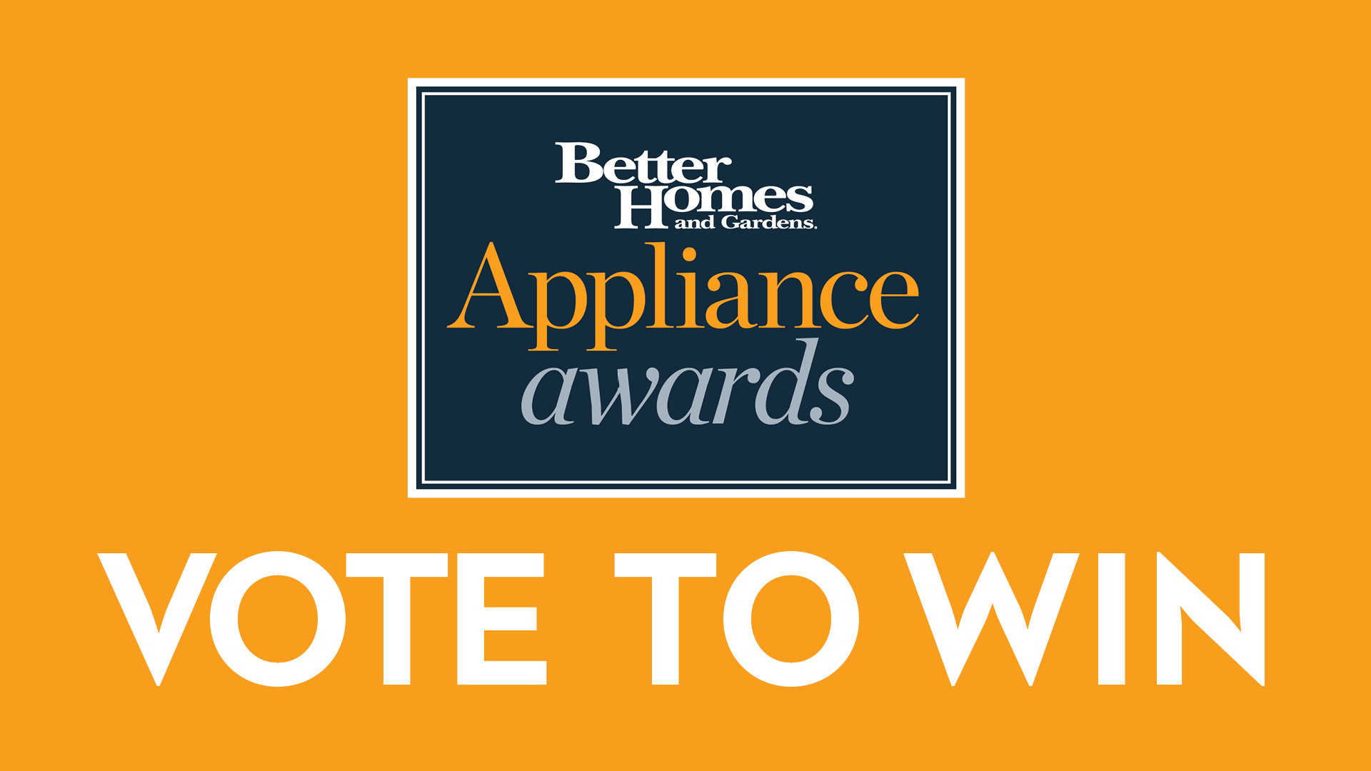 The 2026 BHG People’s Choice Appliance Awards
