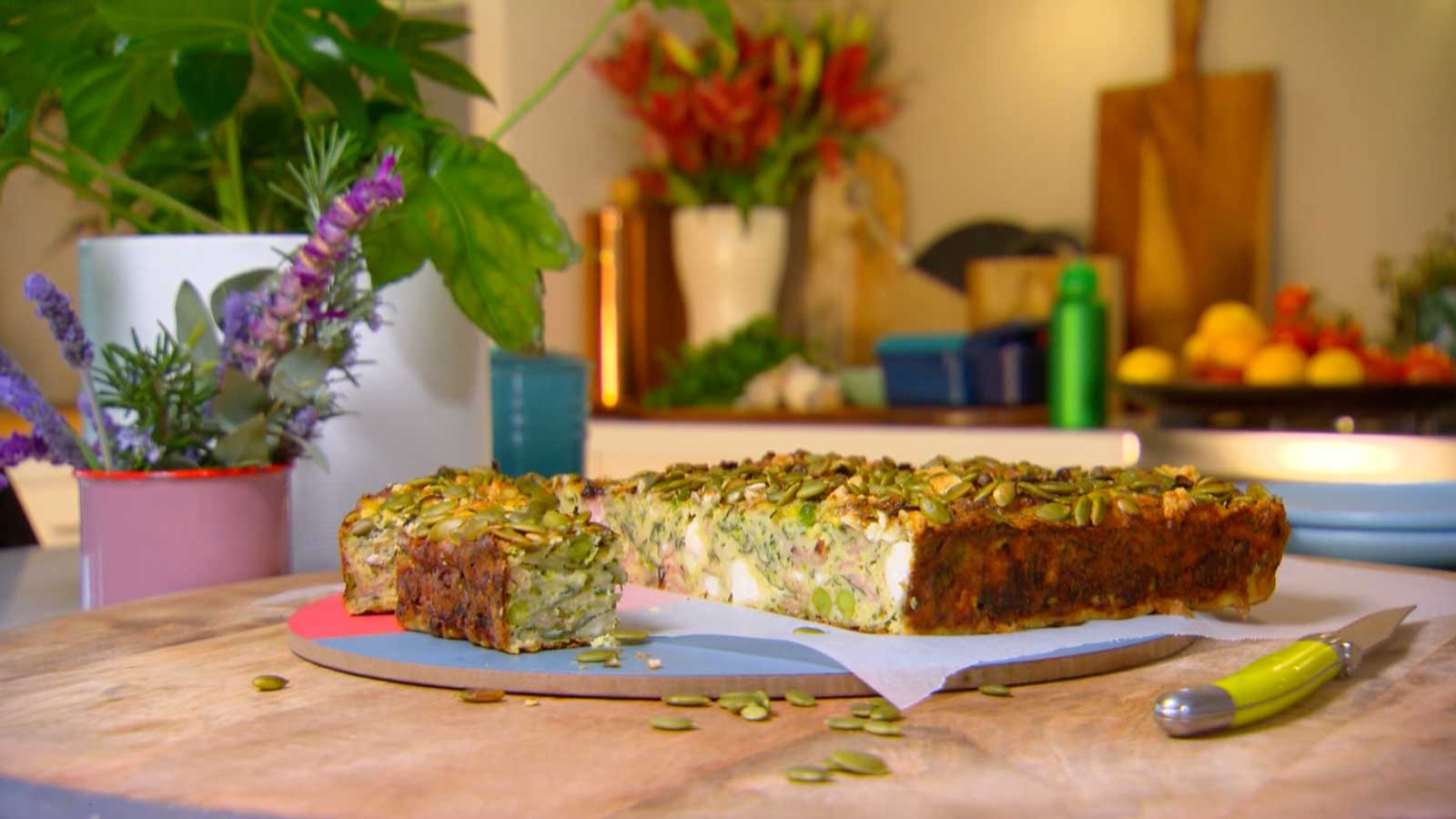 Zucchini, Pea and Feta Slice Better Homes and Gardens