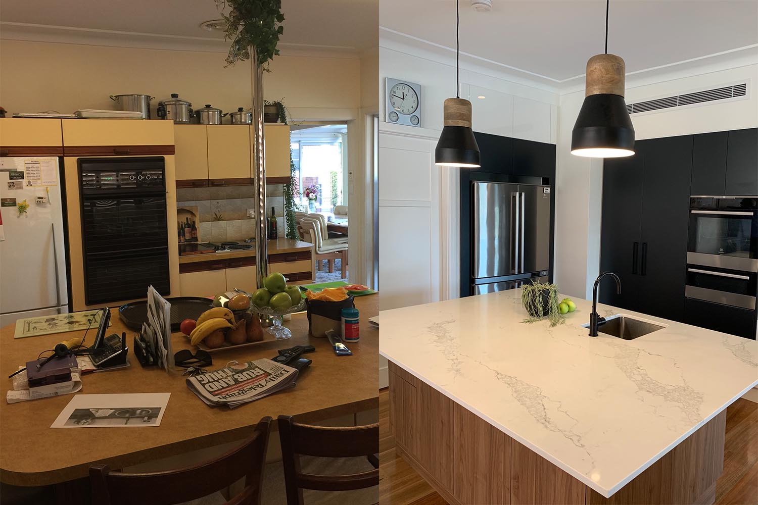 Before & After: How to make a dark and dated kitchen bright and ...