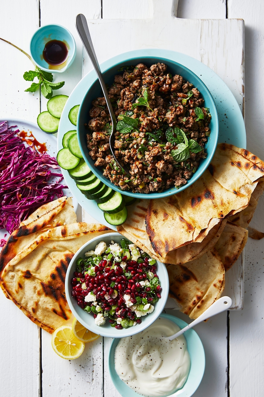 Herb and lamb mince flatbreads Recipe Better Homes and Gardens
