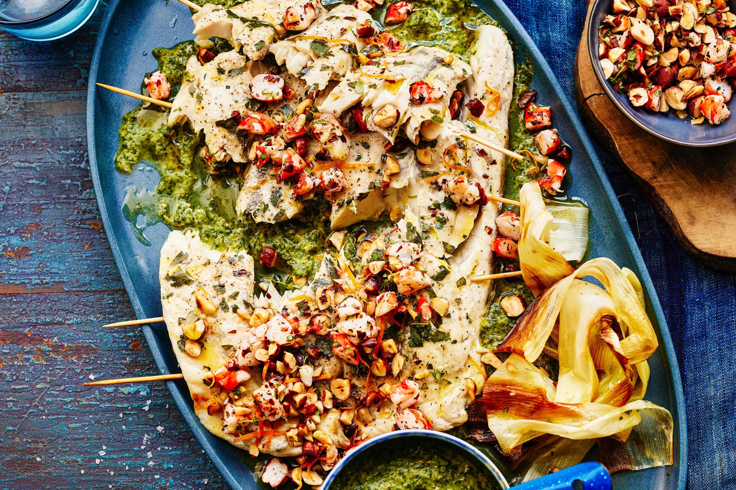 Leek Wrapped Leek wrapped barramundi recipe Recipe | Better Homes and Gardens