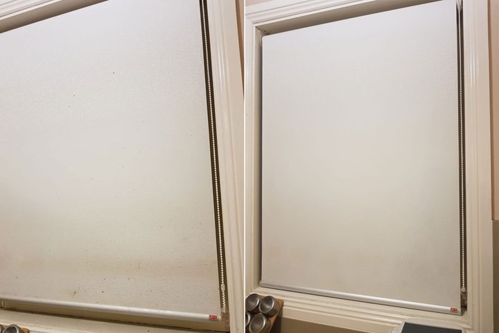 how to clean roller blinds