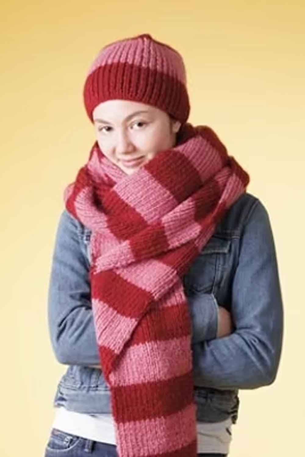 free lion brand scarf knitting pattern