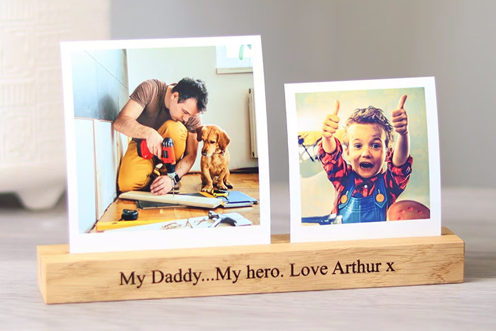 Personalised Father's Day Photo Block