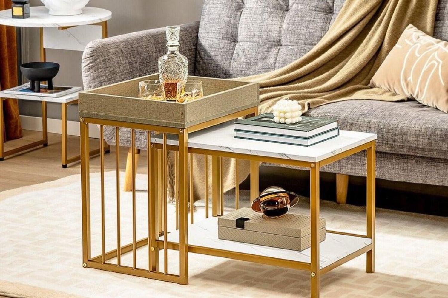 Double Coffee Table Trend for Living Room | Better Homes and Gardens
