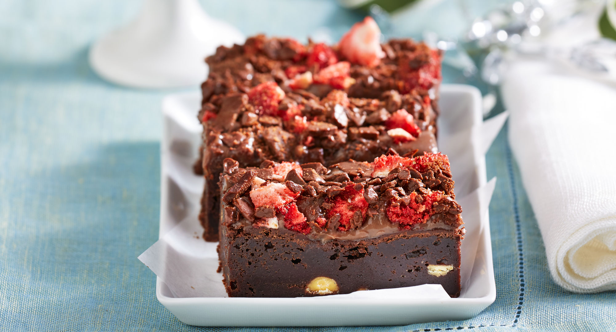 Tripchoc doublecrunch extrafudge brownies Better Homes and Gardens